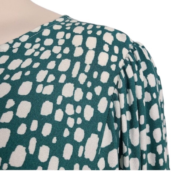 28W Eloquii “Shower of Hail” Swingy Dress with Double Tier Hem - Picture 12 of 17